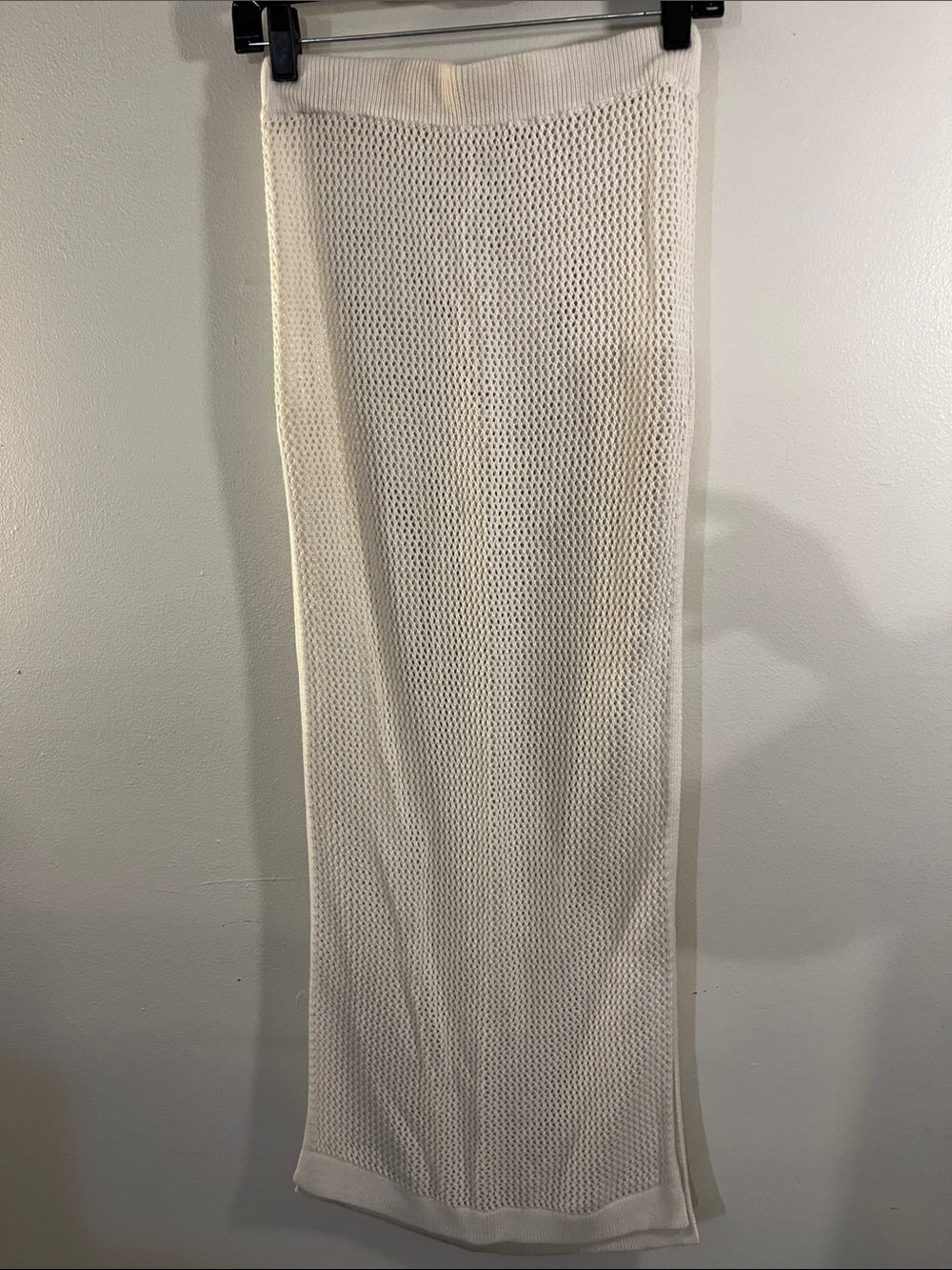 O'Neill Open-Knit Cream Maxi Skirt
